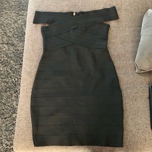 FashionNova Bandage Black Bodycon Dress